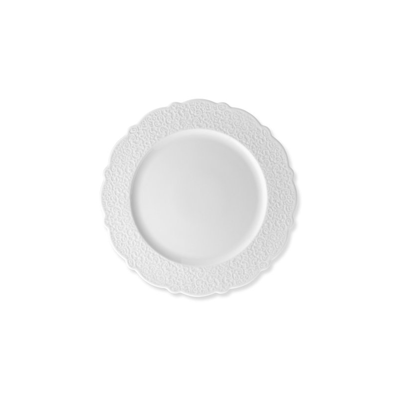 White Porcelain Neo-Baroque Serving Platter