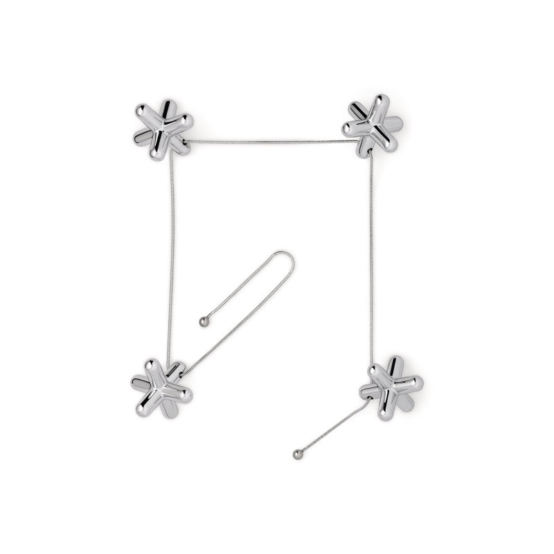 Gabriele Chiave Silver Stainless Steel Trivet Chain