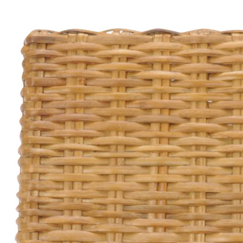 Parsons Transitional Honey Oak Cane Side Chair