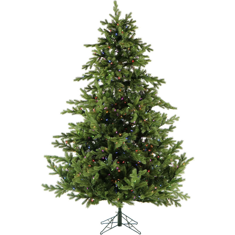 Enchanted Winter Pine 7.5' Outdoor Christmas Tree with Multi-Color LED Lights