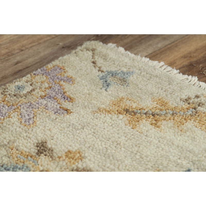 Transitional Hand-Knotted Indigo Wool Rug 8' x 10'