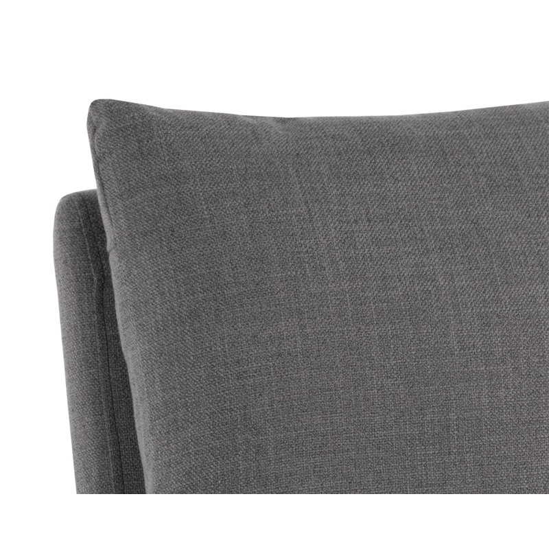 Effie Smoke Wood Frame 21.5" Arm Chair with Fire Rated Foam