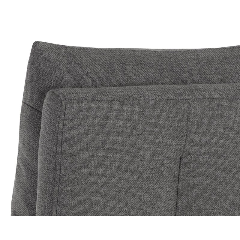 Effie Smoke Wood Frame 21.5" Arm Chair with Fire Rated Foam