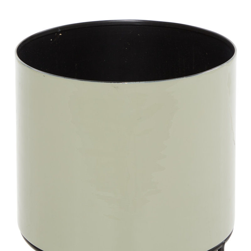 Beige Metal Contemporary Indoor/Outdoor Pot Planter Set