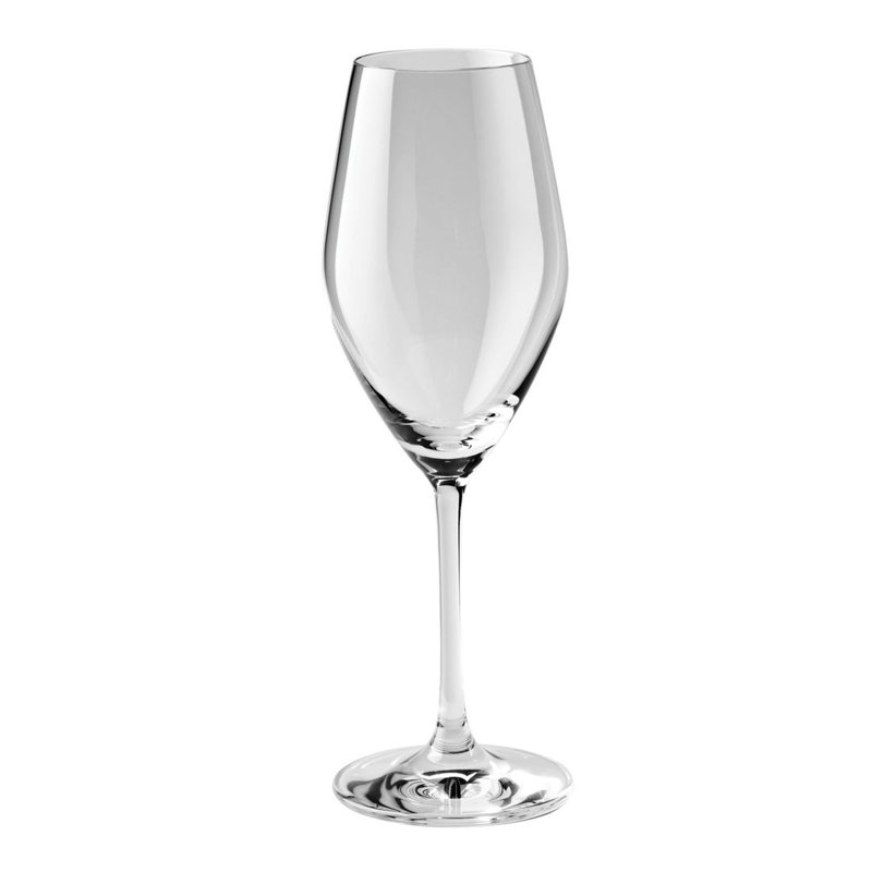 Elegant Clear Crystal Champagne Flute Set of 6
