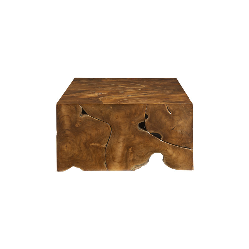 Natural Teak Rectangular Wood Coffee Table
