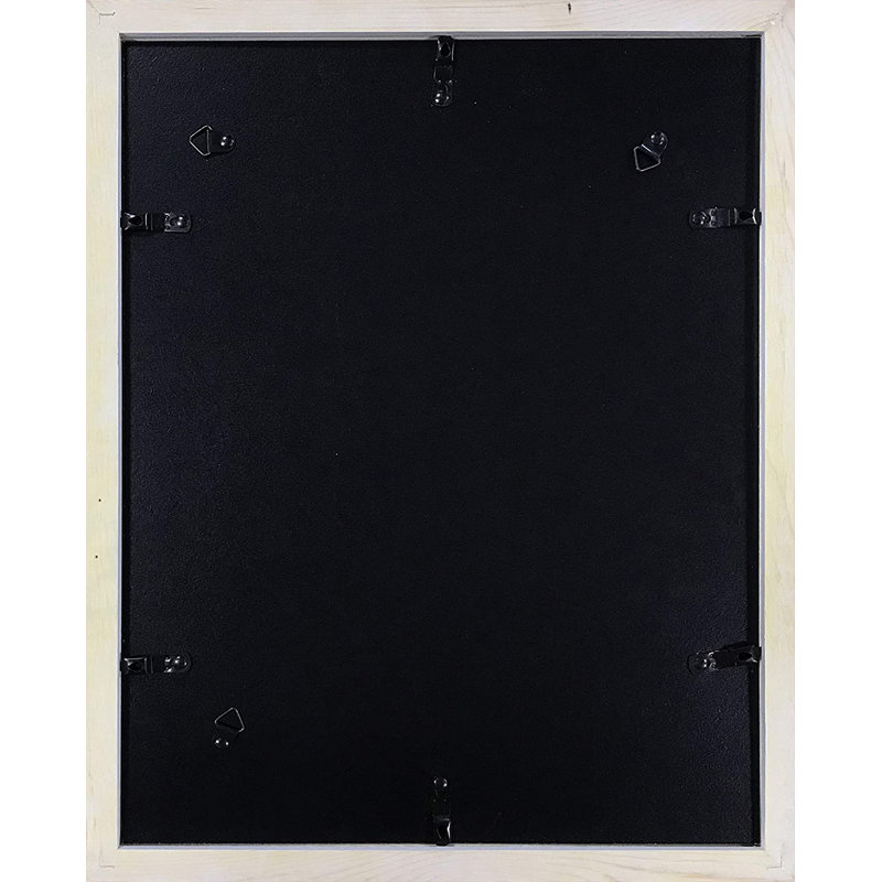 16 x 20 Black Pine Wood Wall Picture Frame with Tempered Glass