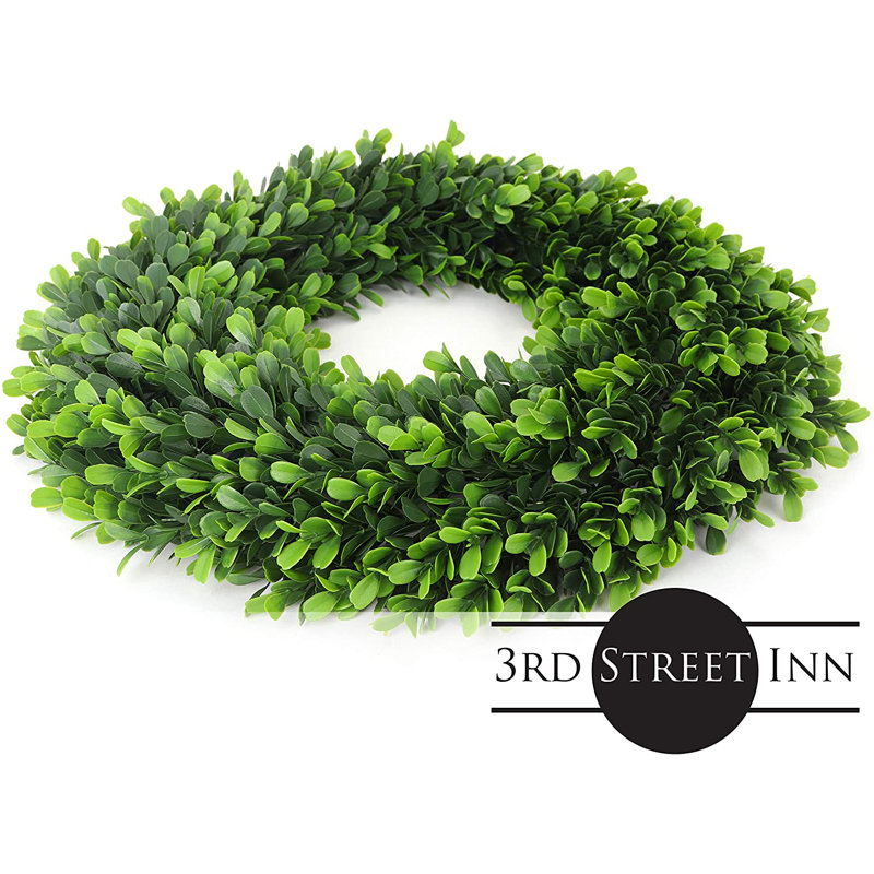 Green Faux Eucalyptus Grapevine Front Door Wreath