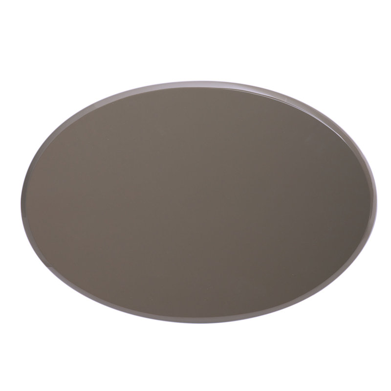 Mod Oval Trout Lacquer Accent Table with Recessed Sections