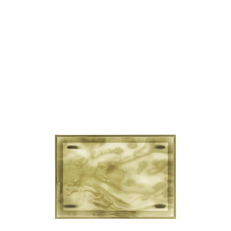 Small Green Transparent Acrylic Outdoor Tray