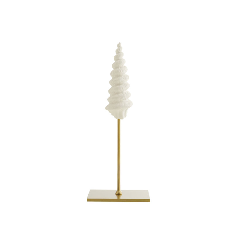 Celerie Kemble 3-Piece White Resin Shell Sculpture Set