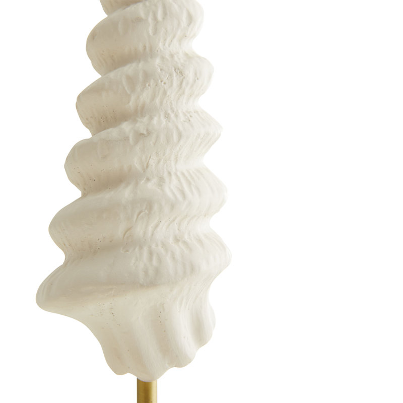 Celerie Kemble 3-Piece White Resin Shell Sculpture Set