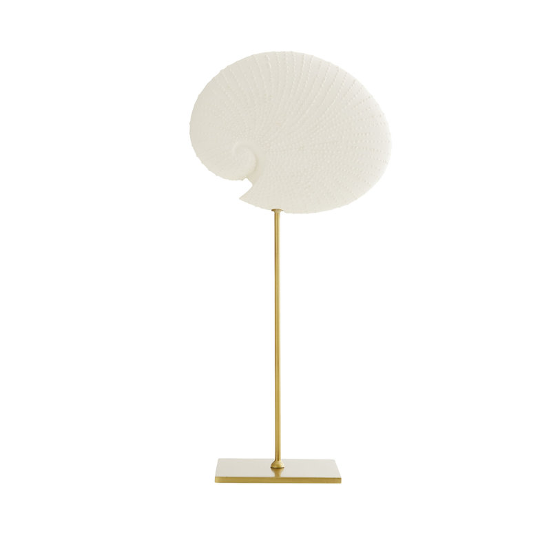 Celerie Kemble 3-Piece White Resin Shell Sculpture Set