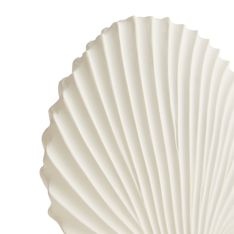 Celerie Kemble 3-Piece White Resin Shell Sculpture Set