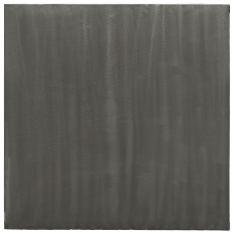 Gunmetal Gray Industrial Square Metal Dining Table