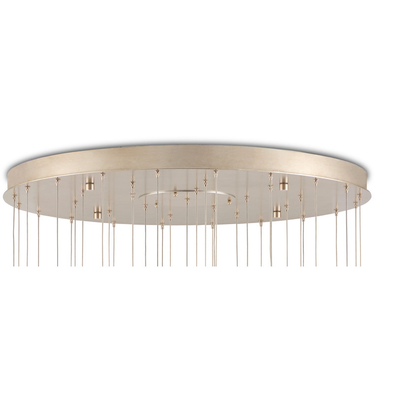 Alsop 36-Light Brown and Silver Multi-Drop Pendant