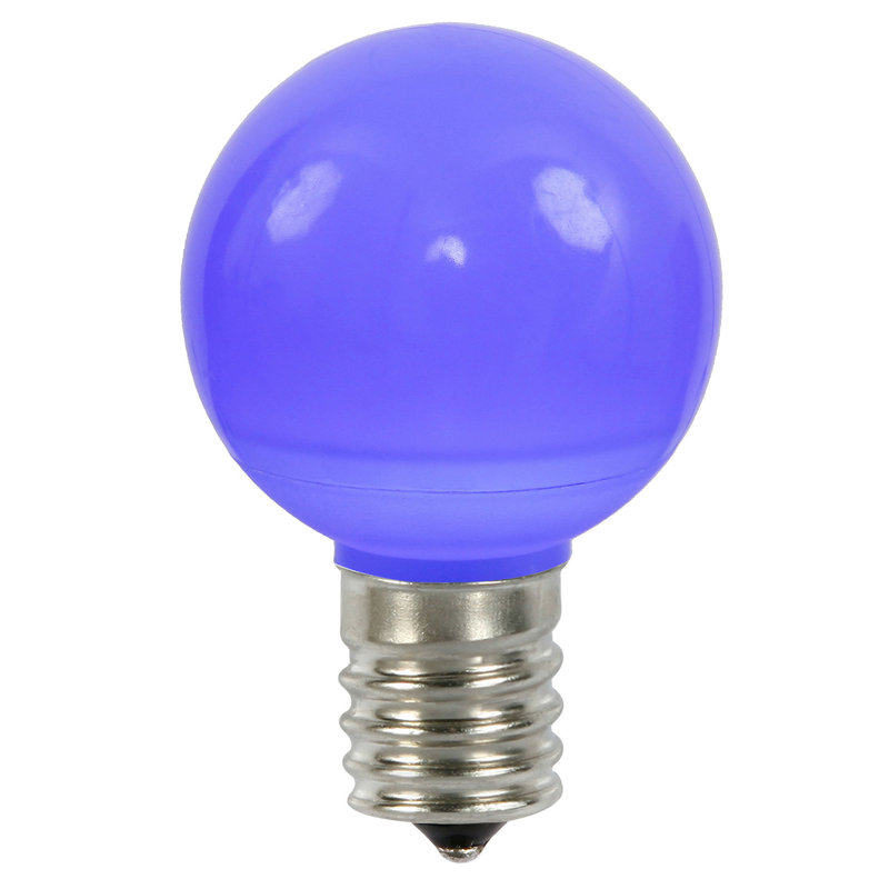 Eco-Friendly Blue Ceramic LED Bulb E17 Base - Dimmable and Energy Efficient