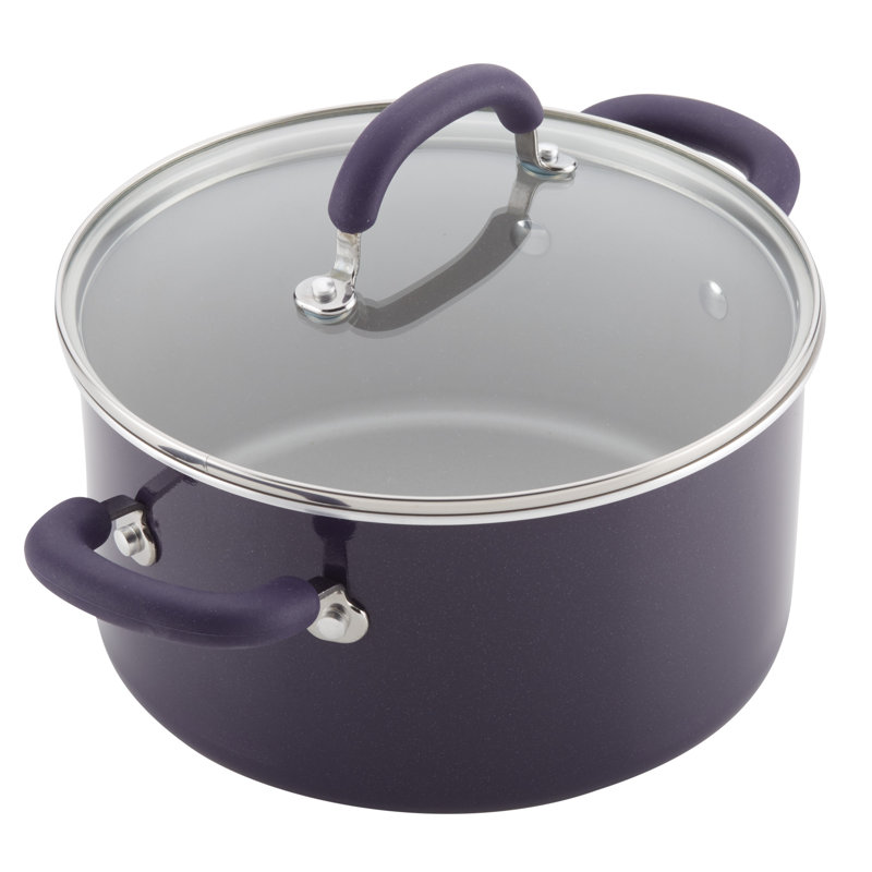 Purple Shimmer 13-Piece Nonstick Aluminum Cookware Set