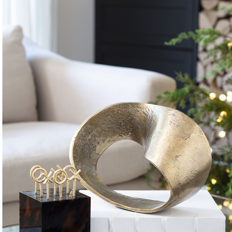 Regina Andrew Brass Infinity Knot Sculpture