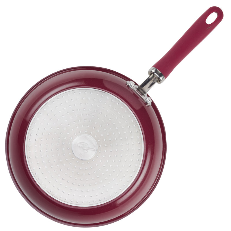 Burgundy Shimmer Aluminum Nonstick 13-Piece Cookware Set