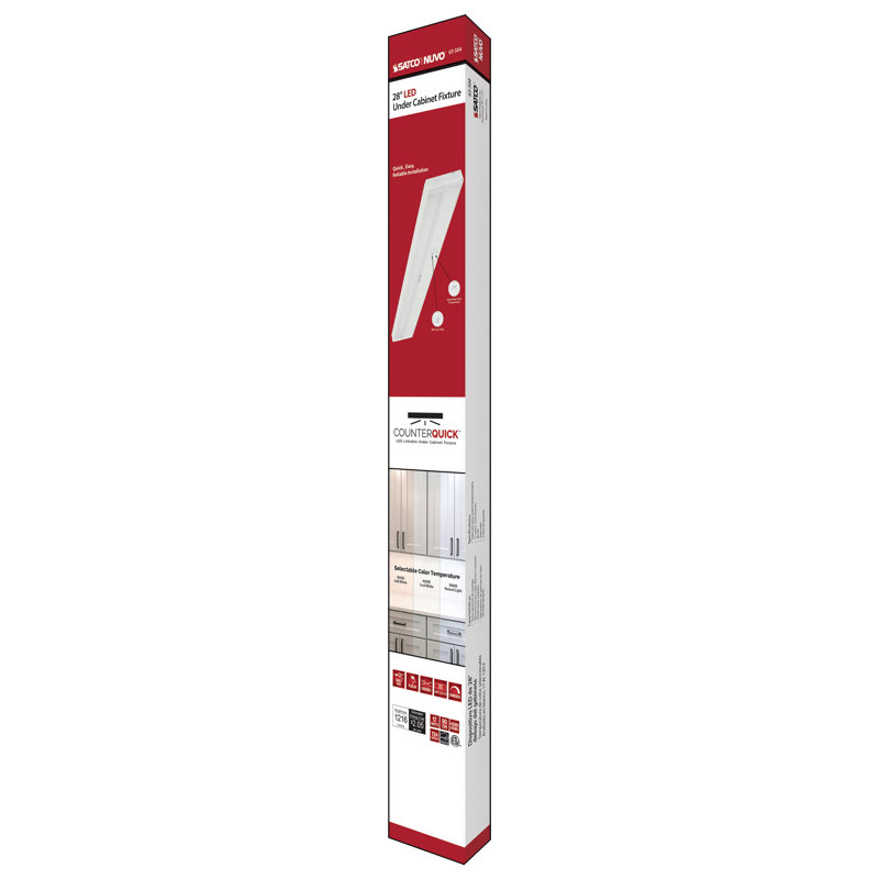 CounterQuick 28'' White LED Under Cabinet Light Bar
