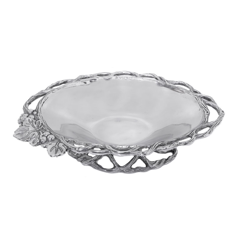 Arthur Court Grape Aluminum Oval Serving Dish