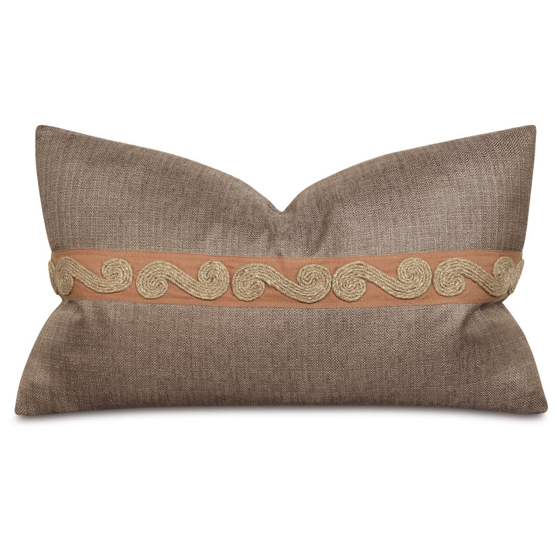 Mocha Brown Jute Twist Decorative Pillow