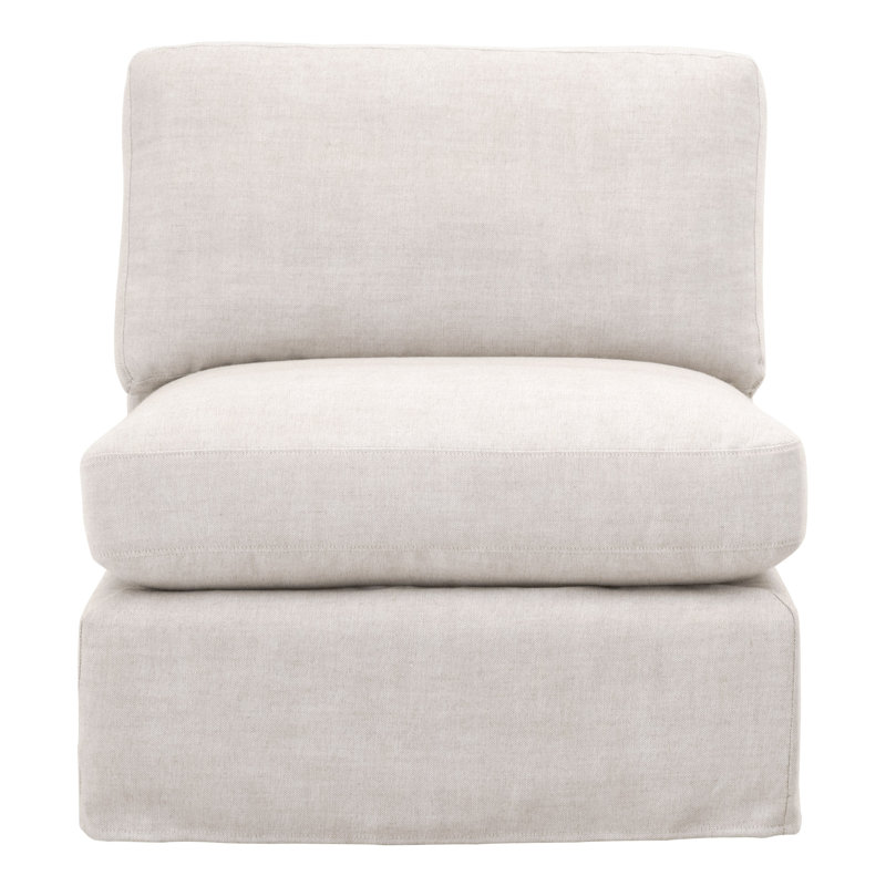 Lena Grande Transitional Gray Sectional Sofa with Removable Slipcover