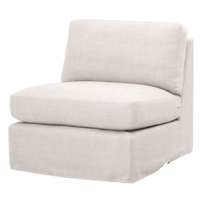 Lena Grande Transitional Gray Sectional Sofa with Removable Slipcover