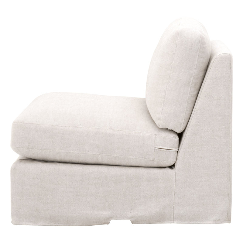 Lena Grande Transitional Gray Sectional Sofa with Removable Slipcover