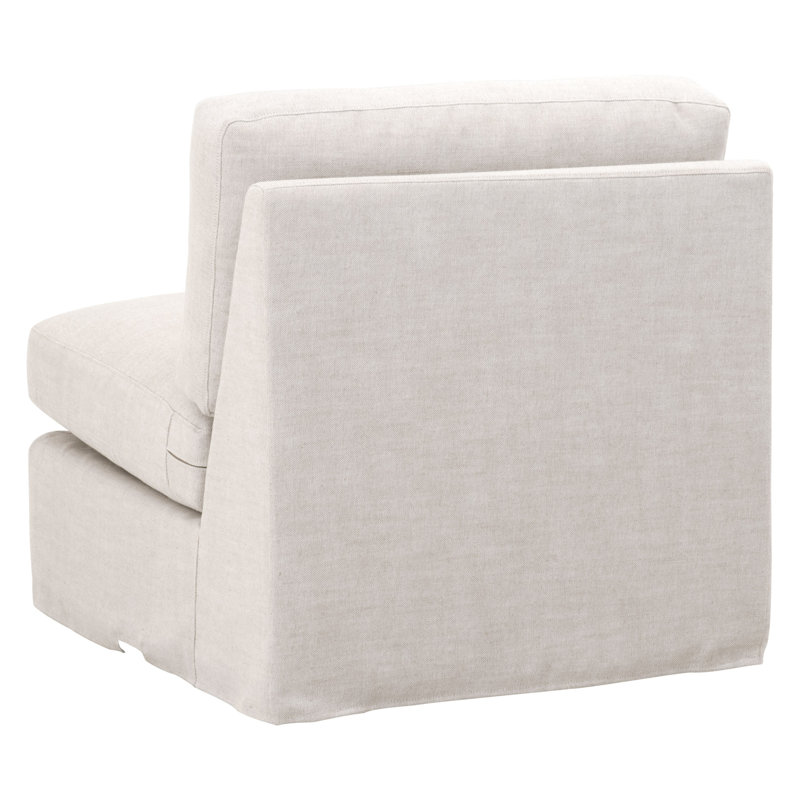 Lena Grande Transitional Gray Sectional Sofa with Removable Slipcover