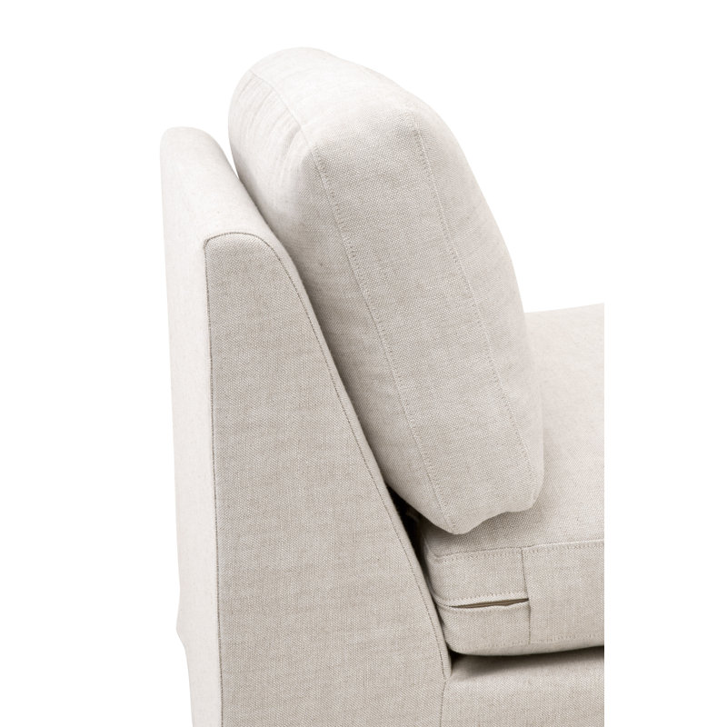 Lena Grande Transitional Gray Sectional Sofa with Removable Slipcover