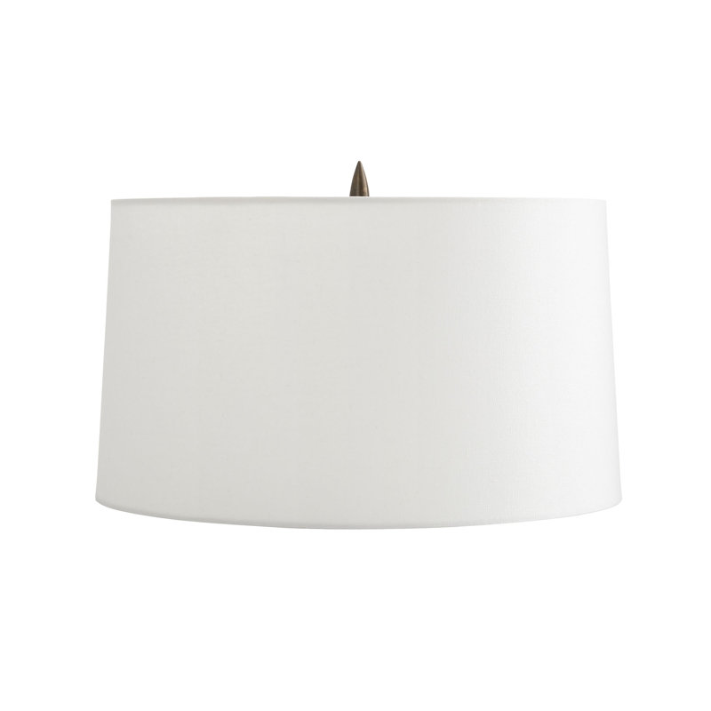 Elegant Modern Black Danseuse Table Lamp with Bronze Accents
