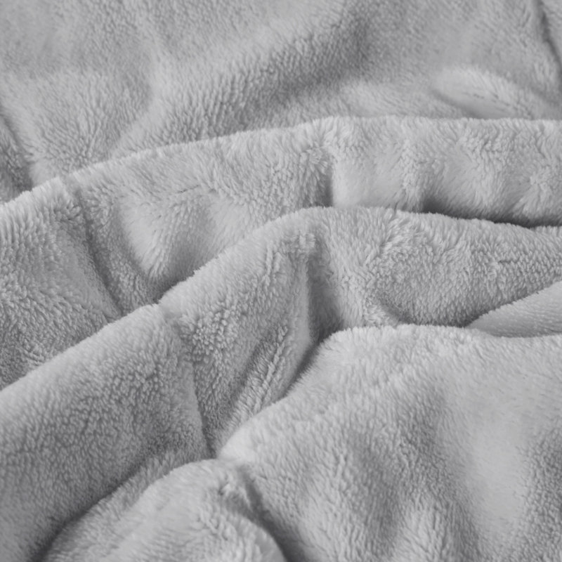Twin Gray Reversible Down Alternative Blanket