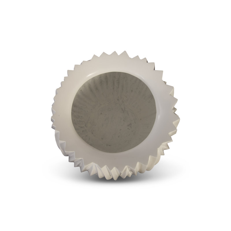 Alon White Gel Coat Outdoor Planter