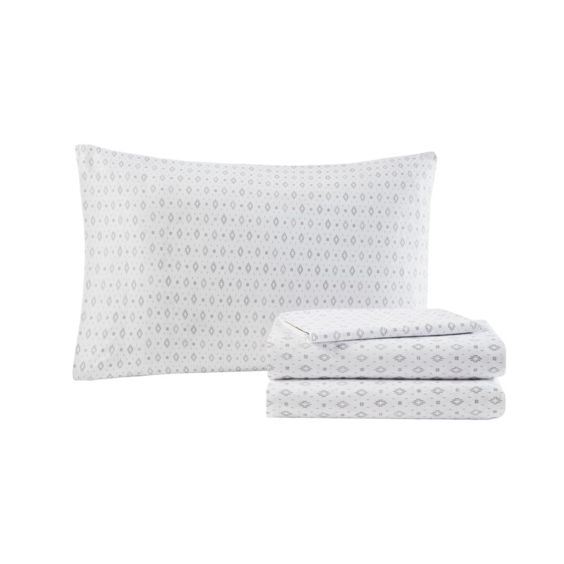 Gray Twin Microfiber Bed in a Bag Set