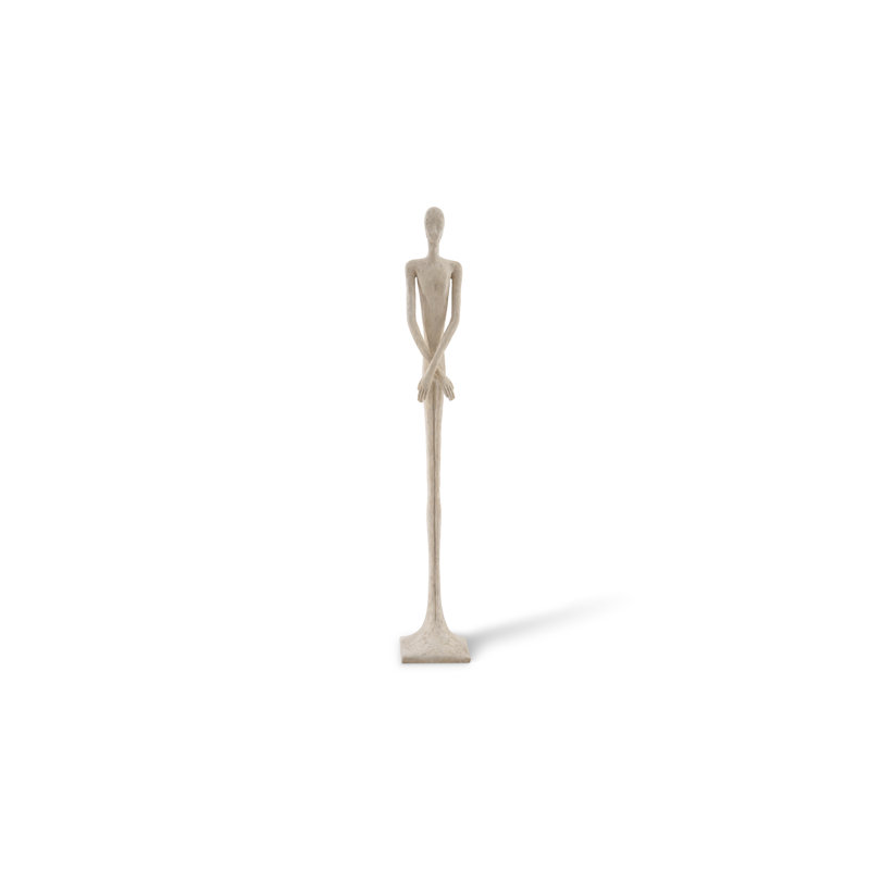 Contemporary White Resin Roman Stone 7' Male Statue