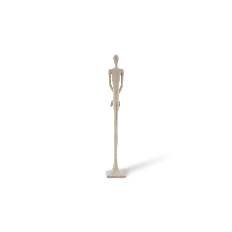 Contemporary White Resin Roman Stone 7' Male Statue