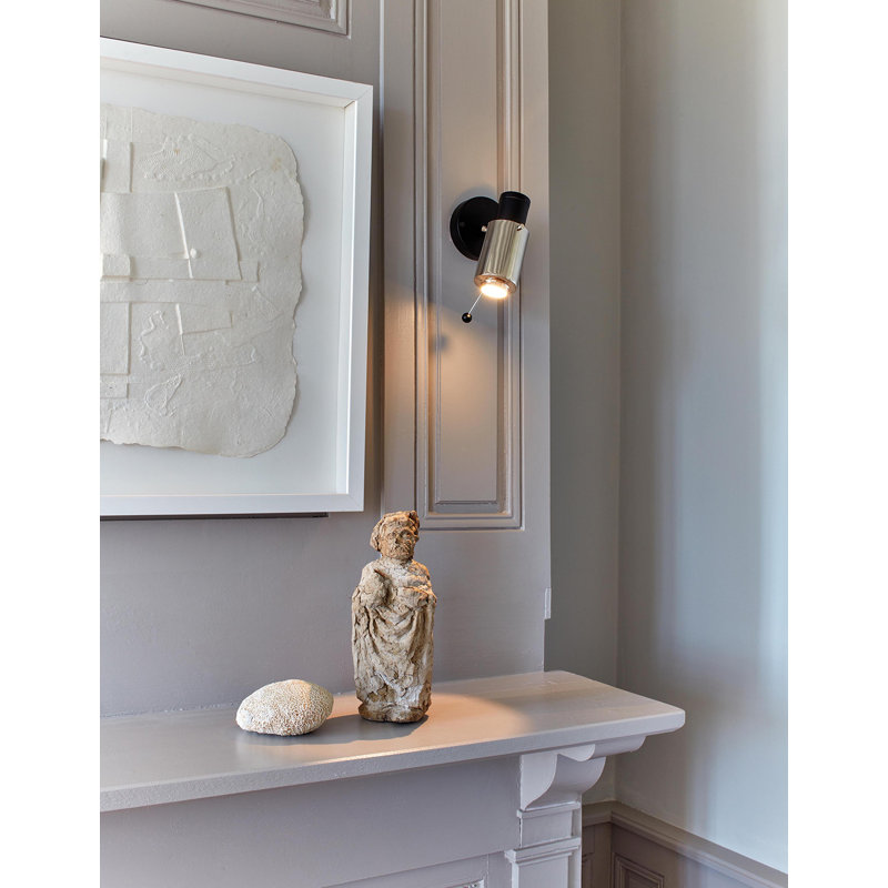 Black and Gold Adjustable Steel Wall Sconce