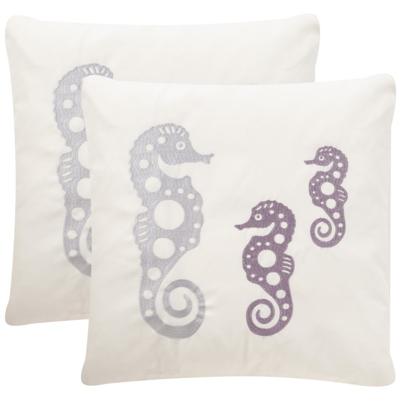 Embroidered Polypropelene Throw Pillow (Set of 2)