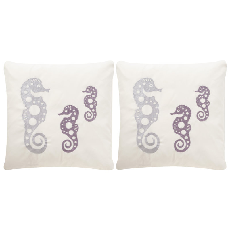 Embroidered Polypropelene Throw Pillow (Set of 2)