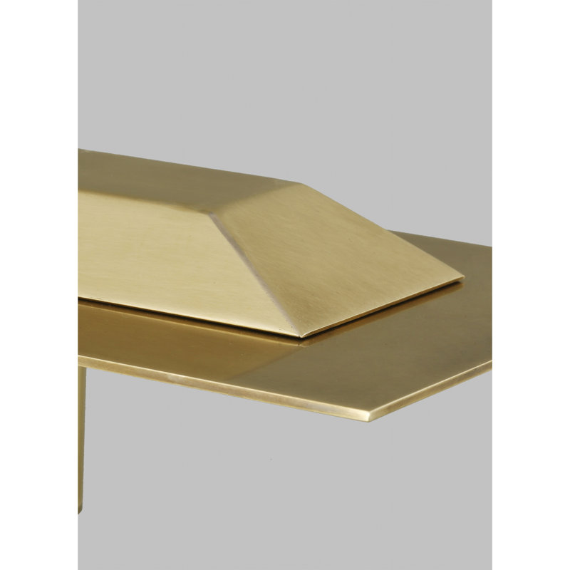 Ponte Sleek Matte Black and Brass 50" LED Island Pendant Light