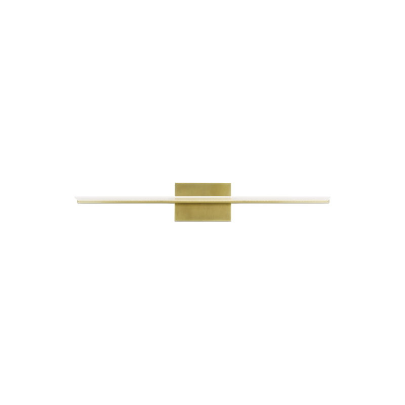 Modern Brass and Acrylic Dimmable LED Vanity Light