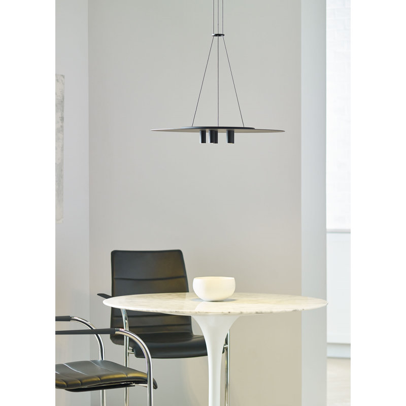 Natural Brass Modern LED Pendant Light