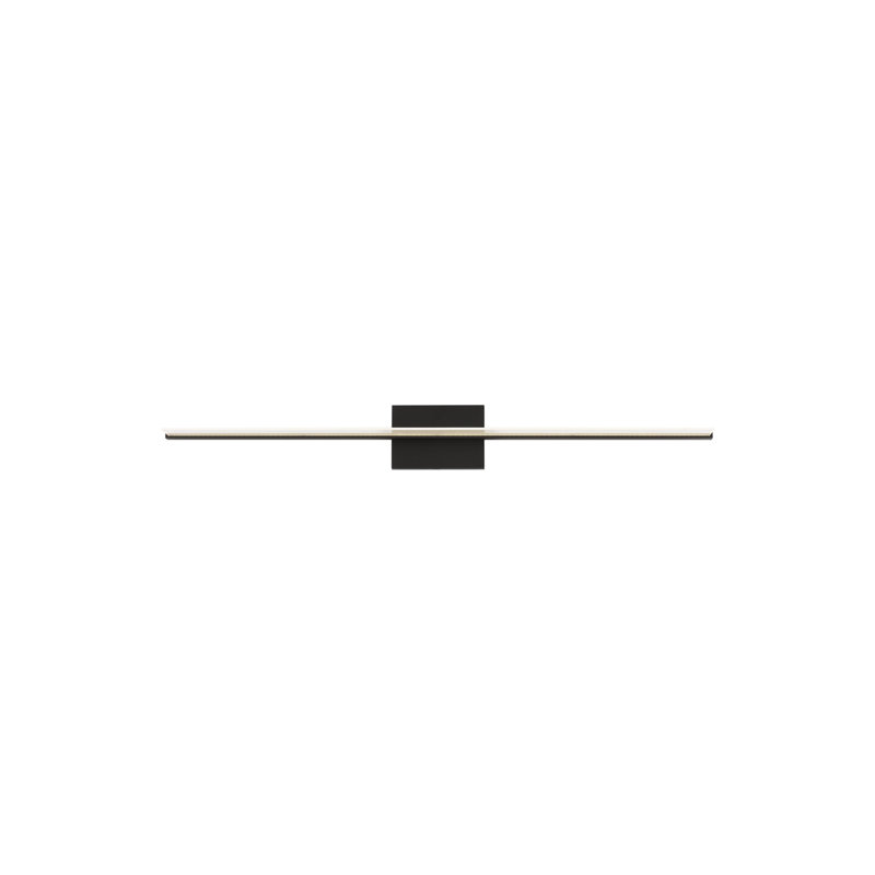 Sleek Nightshade Black LED Bath Bar with Dimmable Acrylic Shade