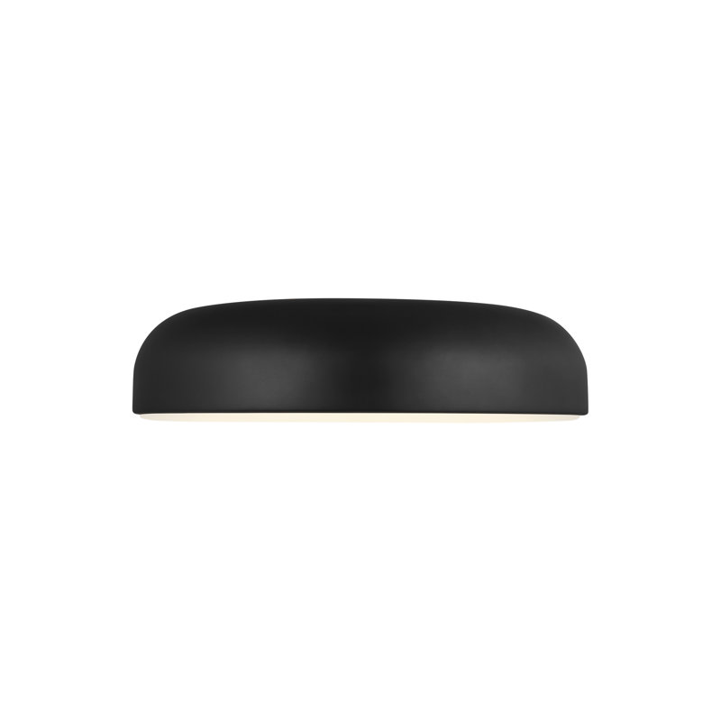 Kosa 18" Nightshade Black Aluminum LED Flush Mount