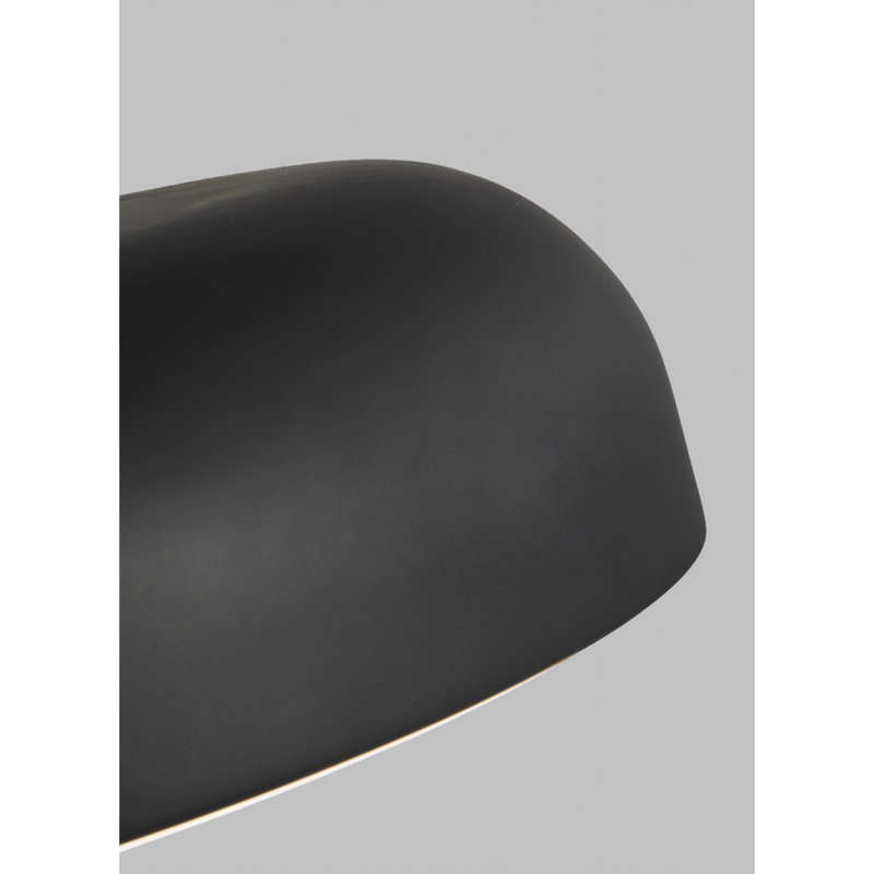 Kosa 18" Nightshade Black Aluminum LED Flush Mount