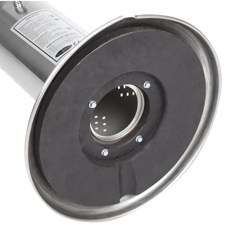 Stainless Steel Tabletop Propane Patio Heater with Auto Shutoff