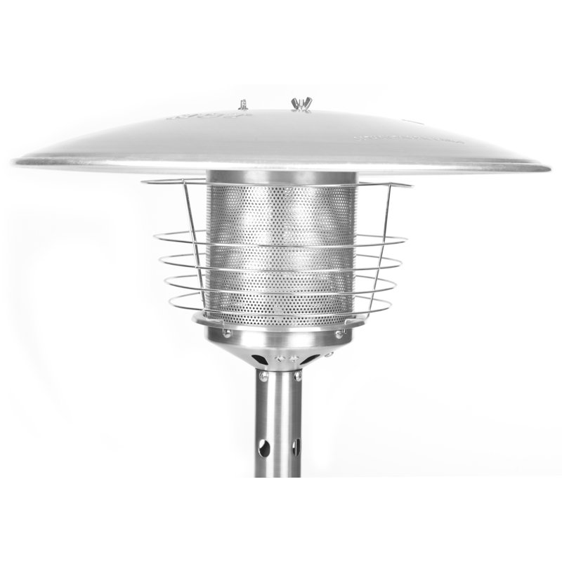 Stainless Steel Tabletop Propane Patio Heater with Auto Shutoff