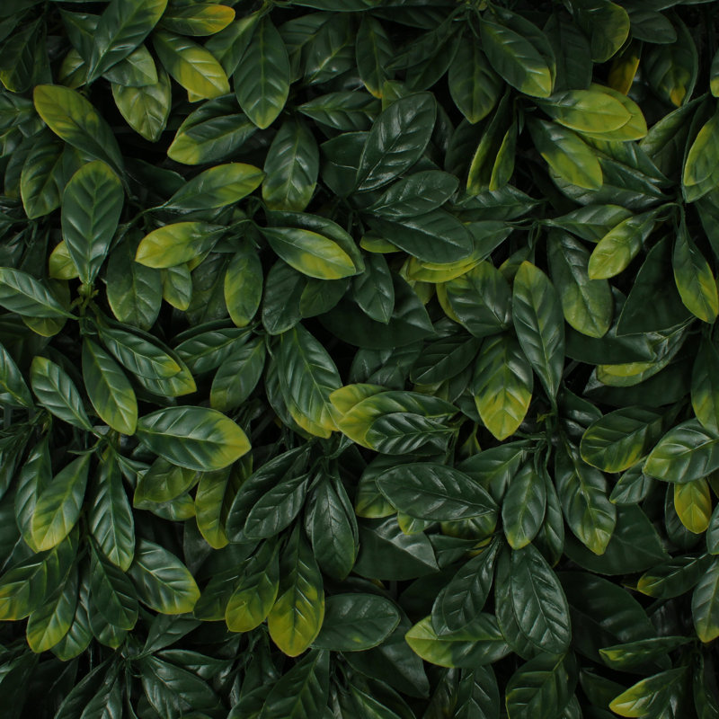 20'' Green Artificial Laurel Leaf Privacy Panel